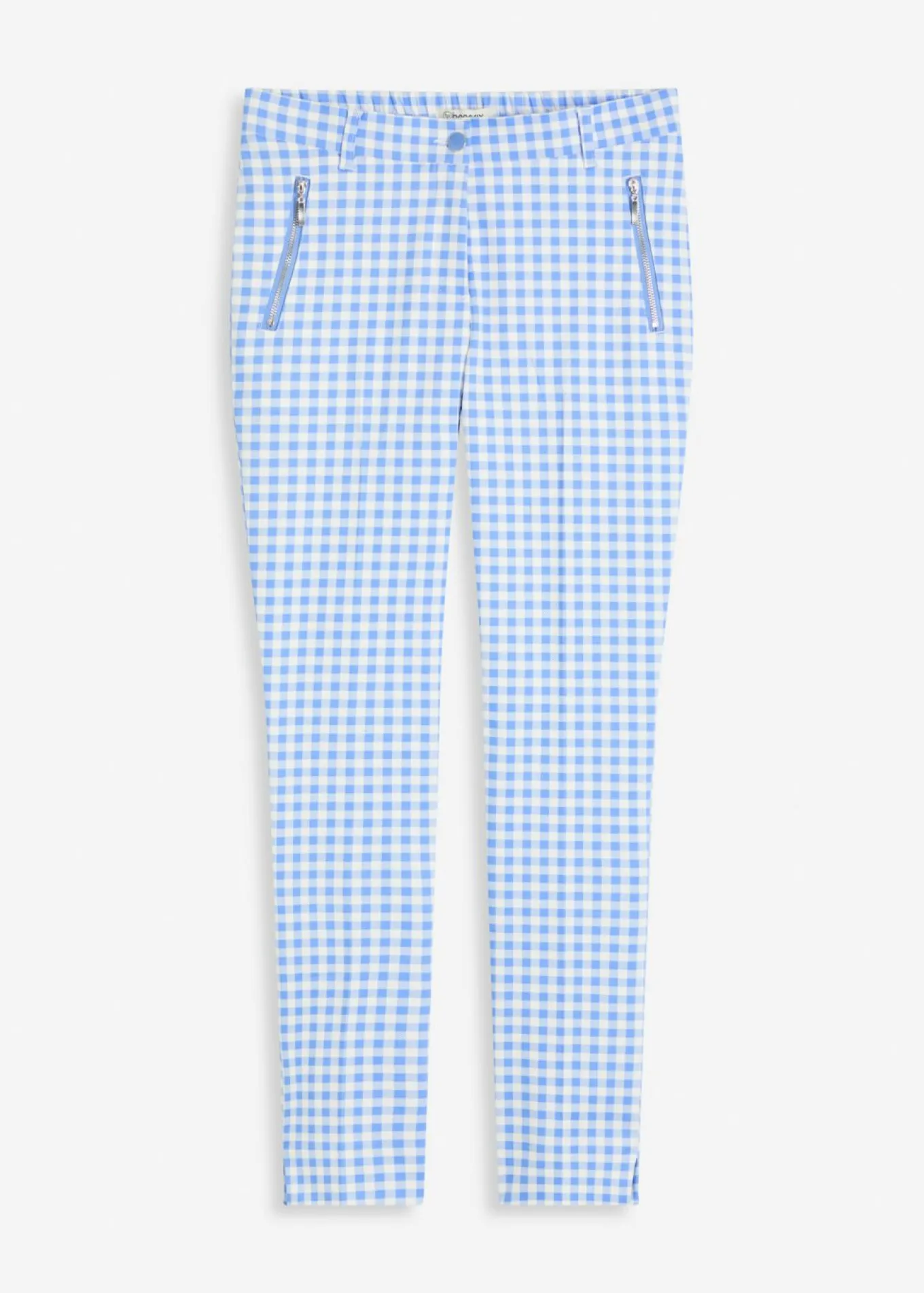 Pantalón con estampado de cuadros vichy