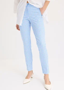 Pantalón con estampado de cuadros vichy