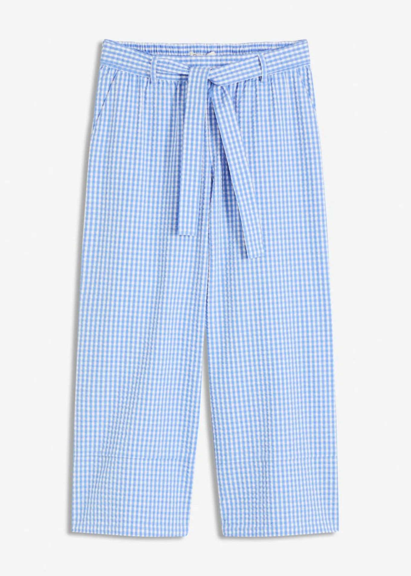 Pantalón con estampado de cuadros vichy