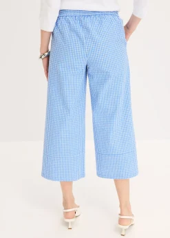 Pantalón con estampado de cuadros vichy