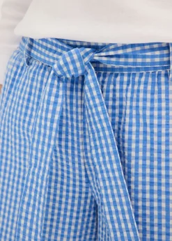 Pantalón con estampado de cuadros vichy