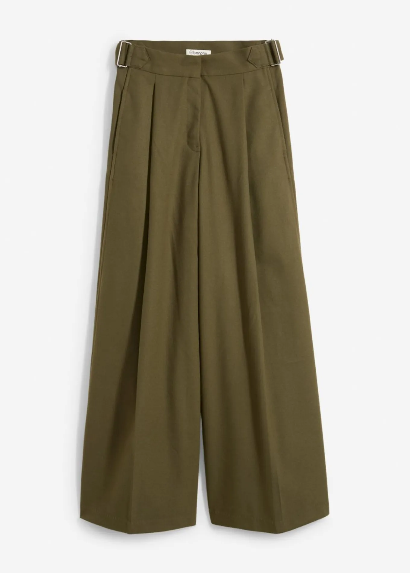Pantalón con hebilla lateral de mezcla de viscosa