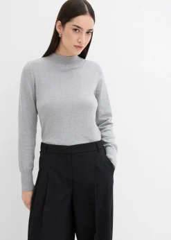 Pantalón con pinzas, cinturilla cómoda y abertura