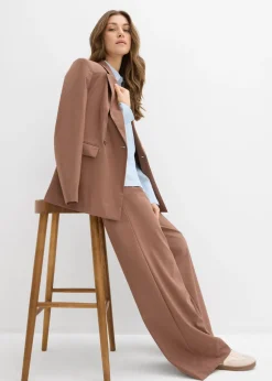 Pantalón con pinzas y cinturilla cómoda