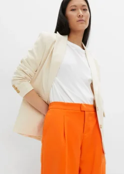 Pantalón con pinzas y cinturilla cómoda