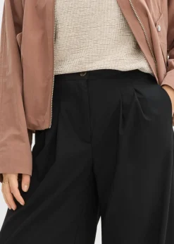 Pantalón con pinzas y cinturilla cómoda