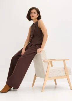 Pantalón con pinzas y cinturilla cómoda