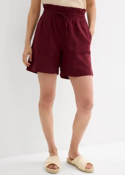 Pantalón corto con lino