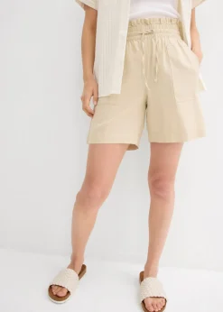 Pantalón corto con lino
