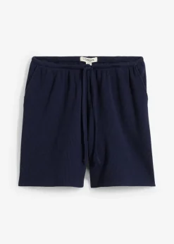Pantalón corto de algodón puro con estructura