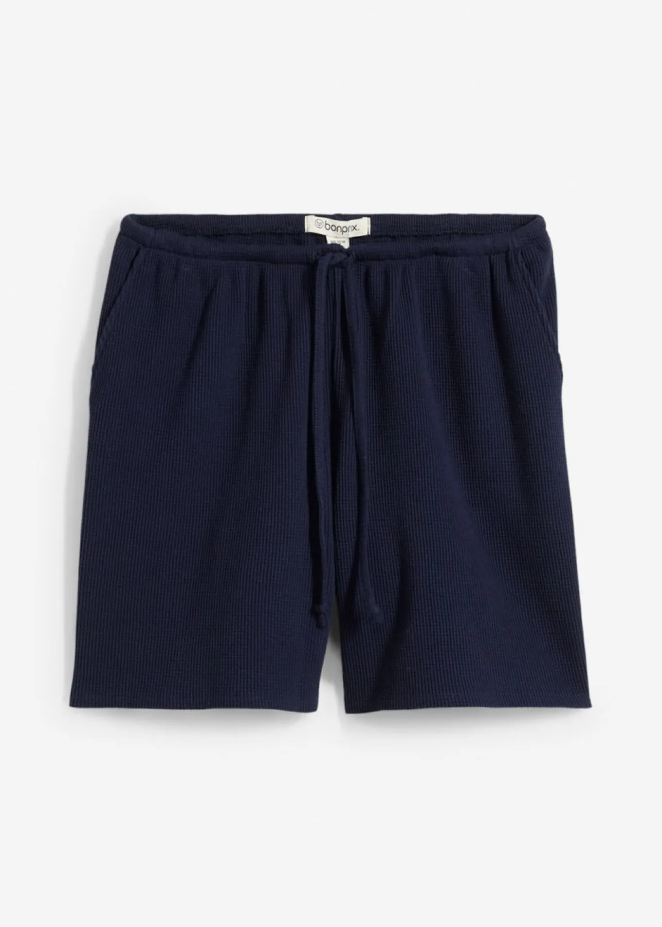 Pantalón corto de algodón puro con estructura