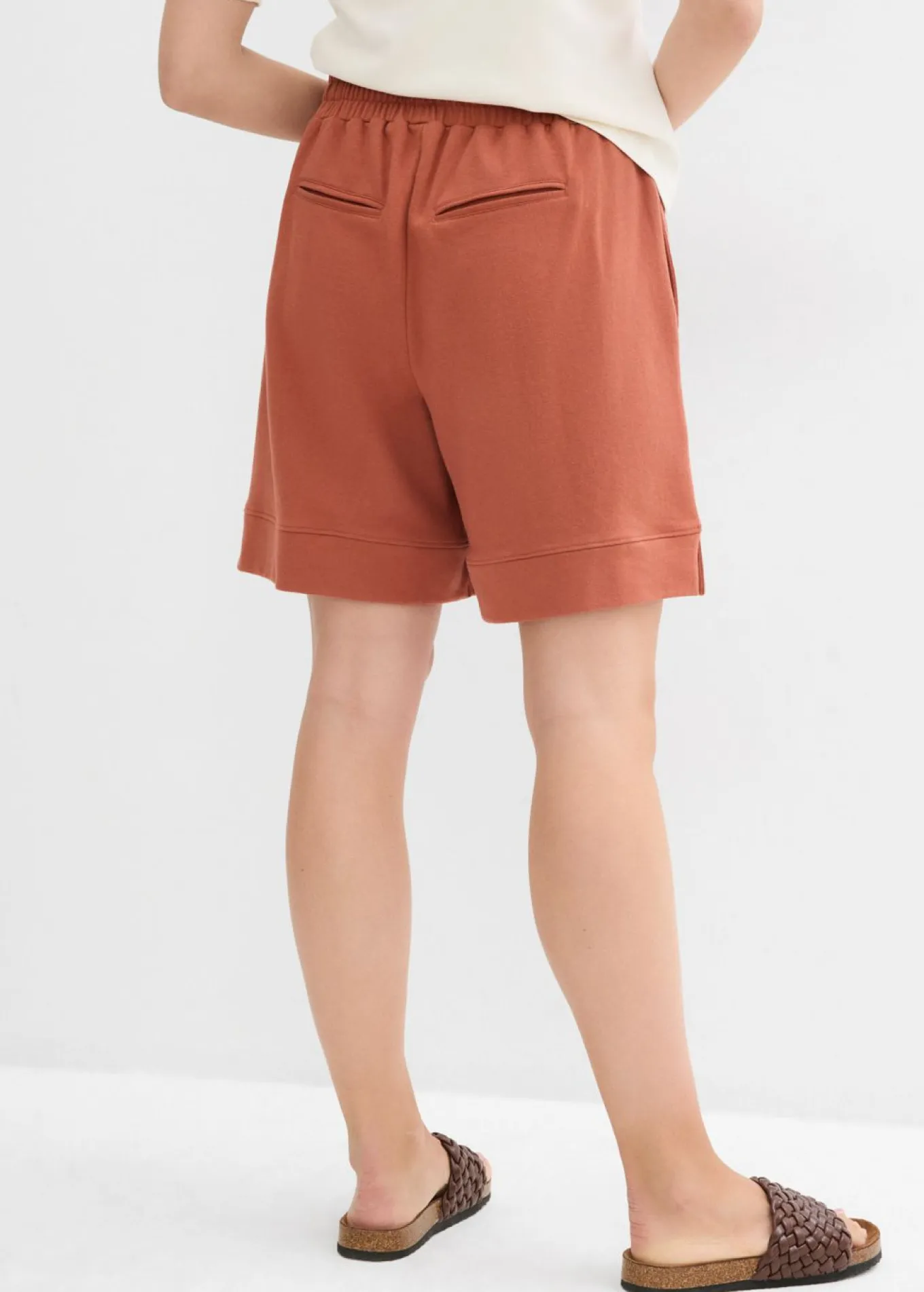 Pantalón corto de chándal de mezcla de algodón