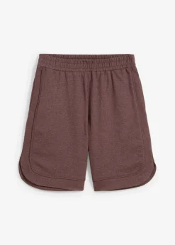 Pantalón corto de chándal de mezcla de algodón con corte ancho