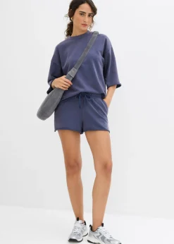 Pantalón corto de chándal de mezcla de algodón suave