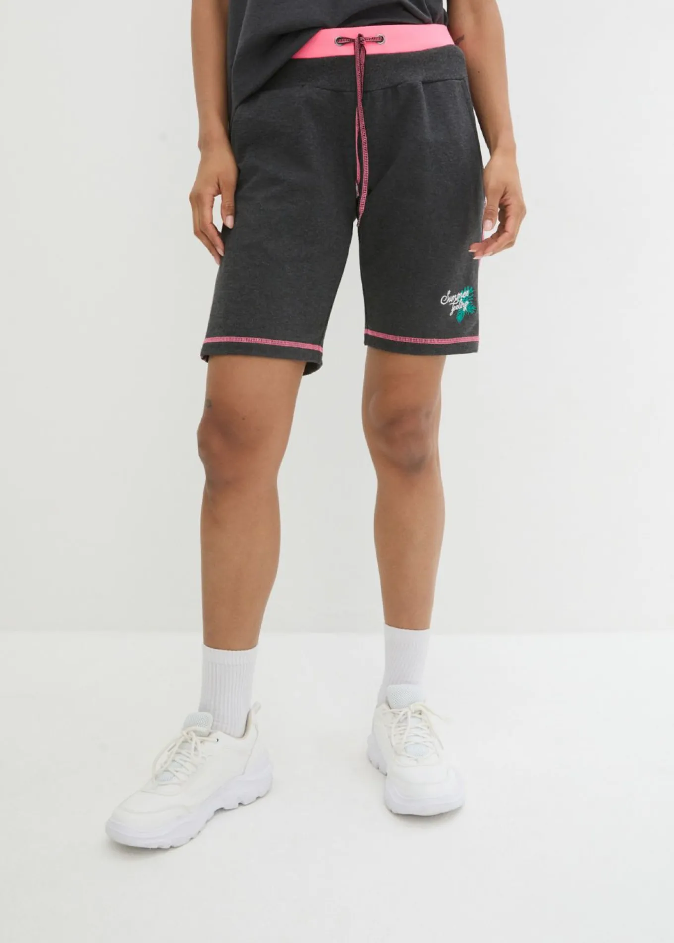 Pantalón corto de chándal de mezcla de algodón