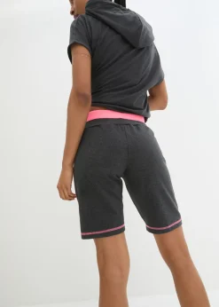 Pantalón corto de chándal de mezcla de algodón