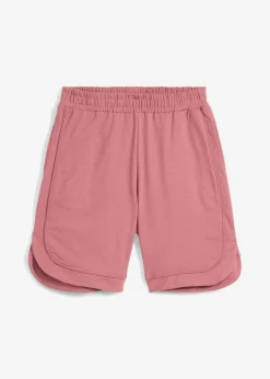 Pantalón corto de chándal de mezcla de algodón con corte ancho