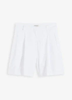Pantalón corto de mezcla de lino ligero