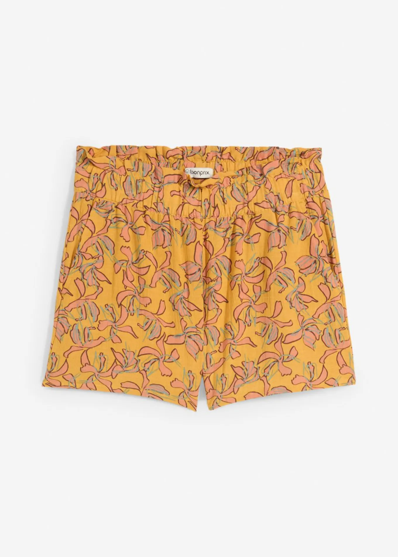 Pantalón corto de mezcla de viscosa y algodón