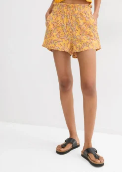 Pantalón corto de mezcla de viscosa y algodón