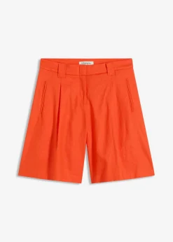 Pantalón corto de mezcla de lino ligero