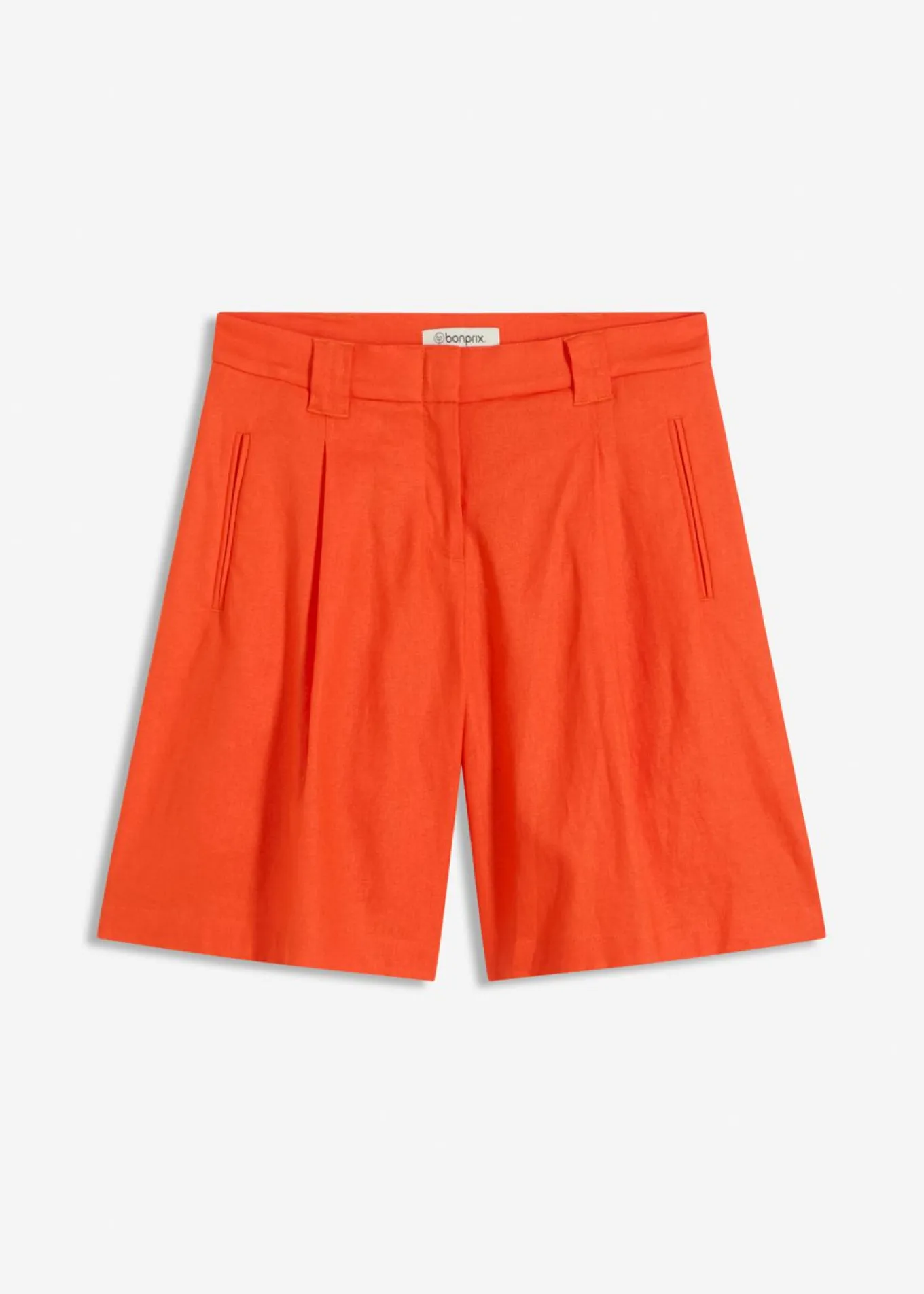 Pantalón corto de mezcla de lino ligero