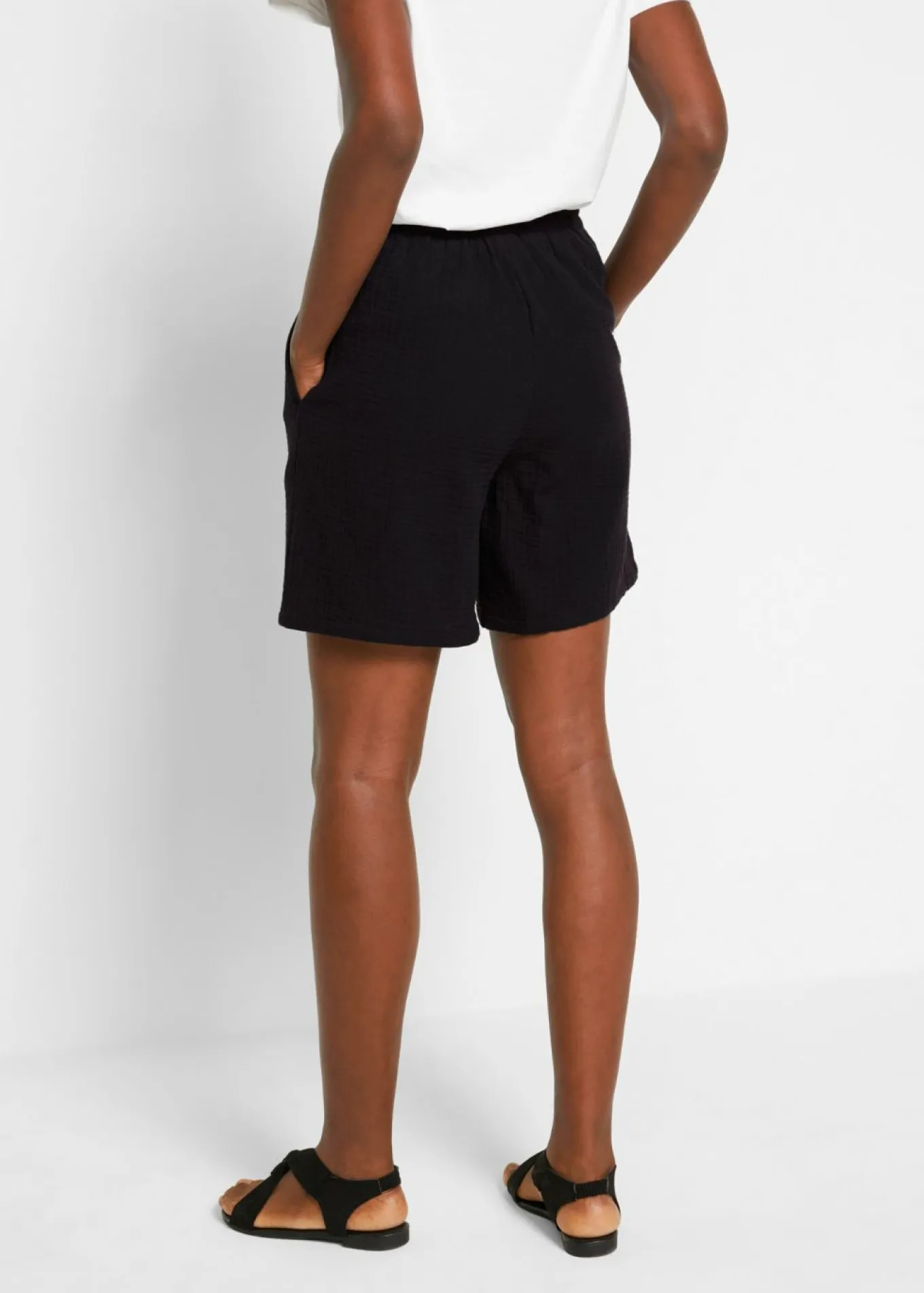 Pantalón corto de muselina
