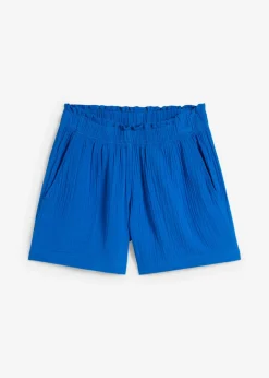 Pantalón corto de muselina de algodón puro