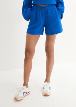 Pantalón corto de muselina de algodón puro