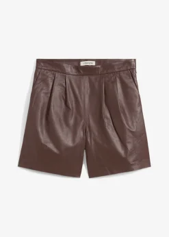 Pantalón corto de napa de cordero