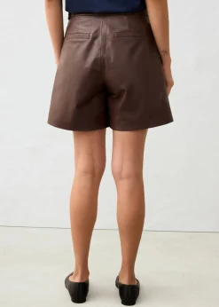 Pantalón corto de napa de cordero
