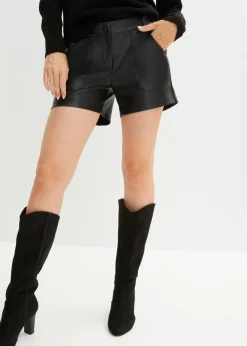 Pantalón corto de piel sintética