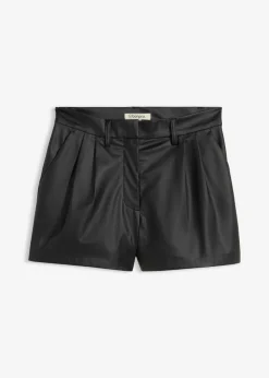 Pantalón corto de piel sintética