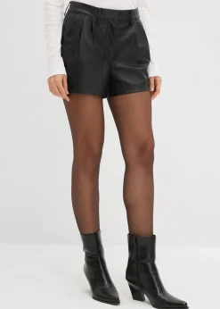 Pantalón corto de piel sintética