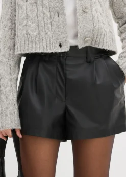 Pantalón corto de piel sintética