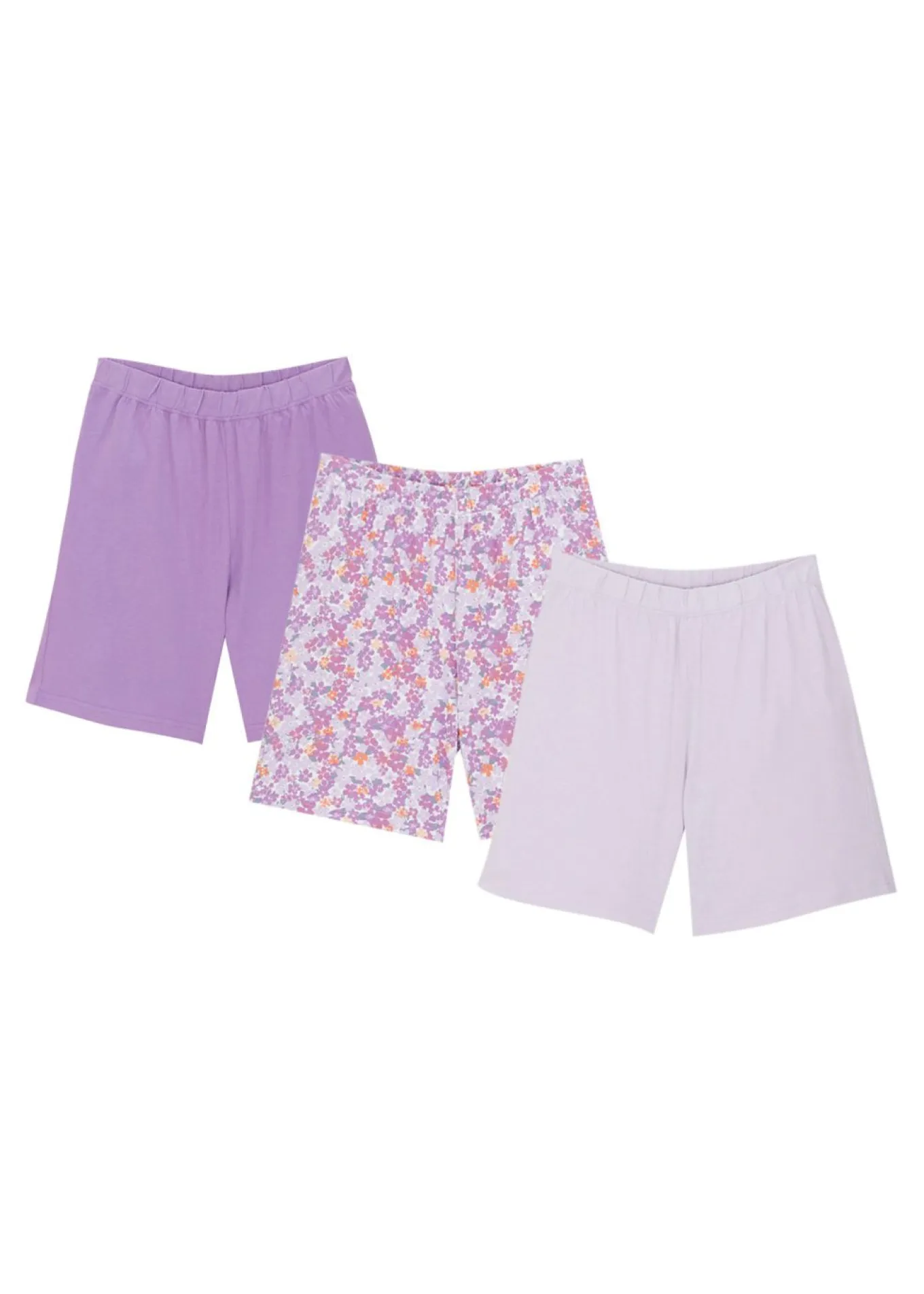 Pantalón corto de punto de algodón orgánico puro (3 unidades)