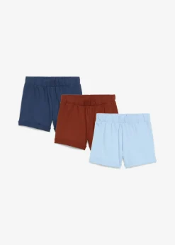 Pantalón corto de punto de algodón orgánico puro (3 unidades)