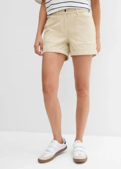 Pantalón corto de sarga