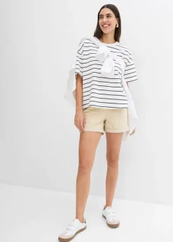 Pantalón corto de sarga