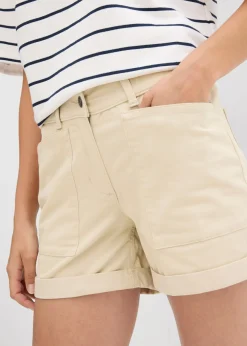 Pantalón corto de sarga