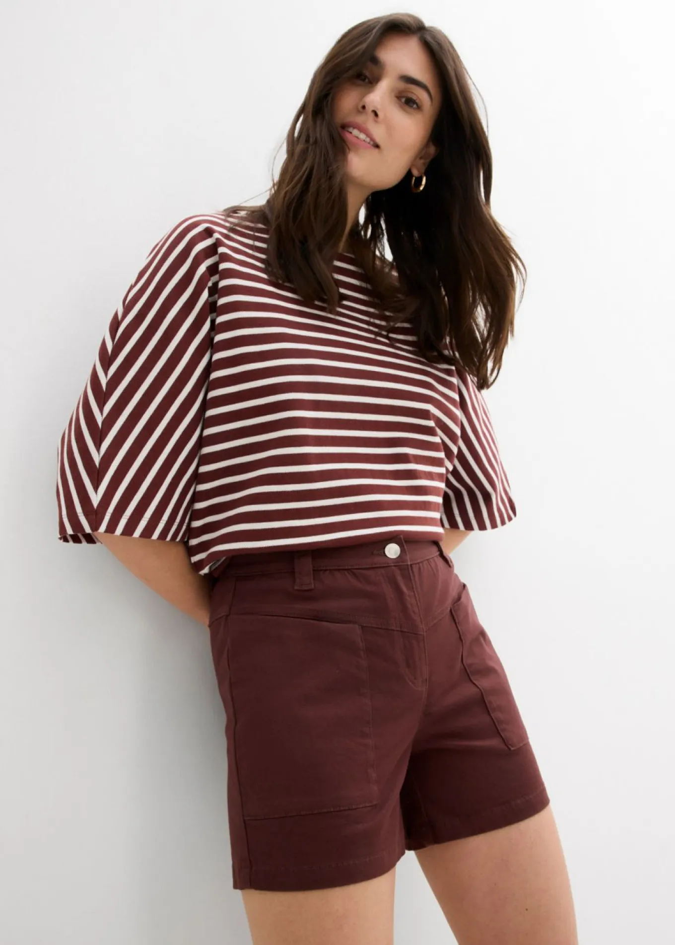 Pantalón corto de sarga
