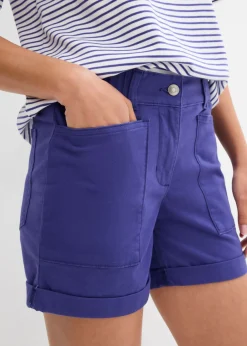 Pantalón corto de sarga