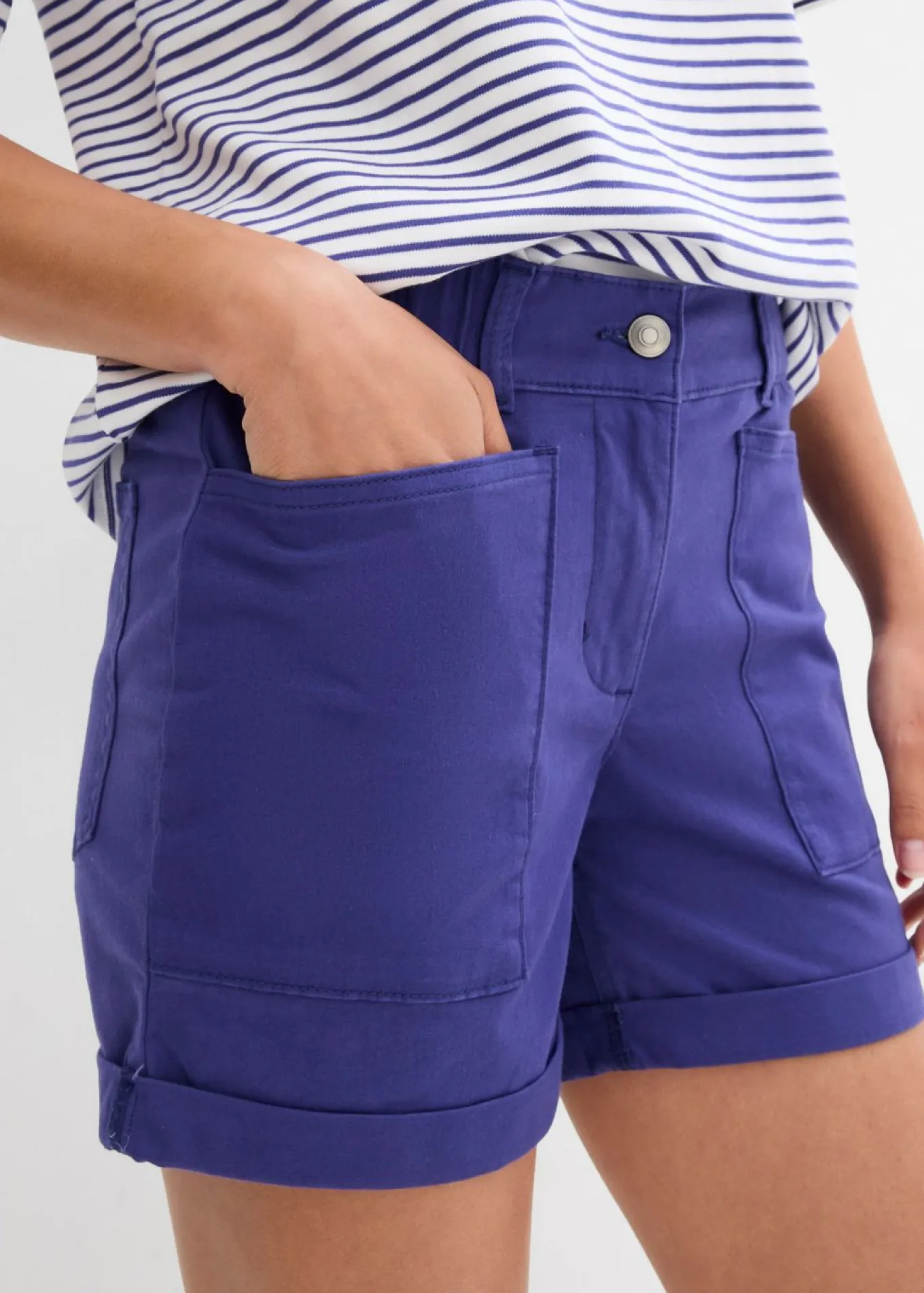 Pantalón corto de sarga