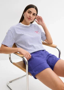 Pantalón corto de sarga