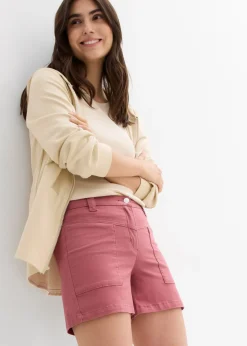 Pantalón corto de sarga