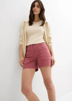 Pantalón corto de sarga