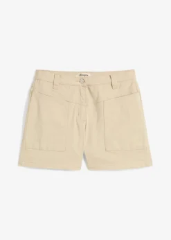Pantalón corto de sarga