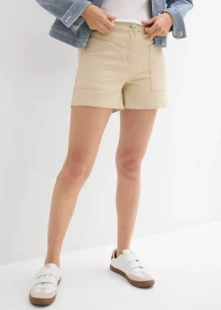 Pantalón corto de sarga
