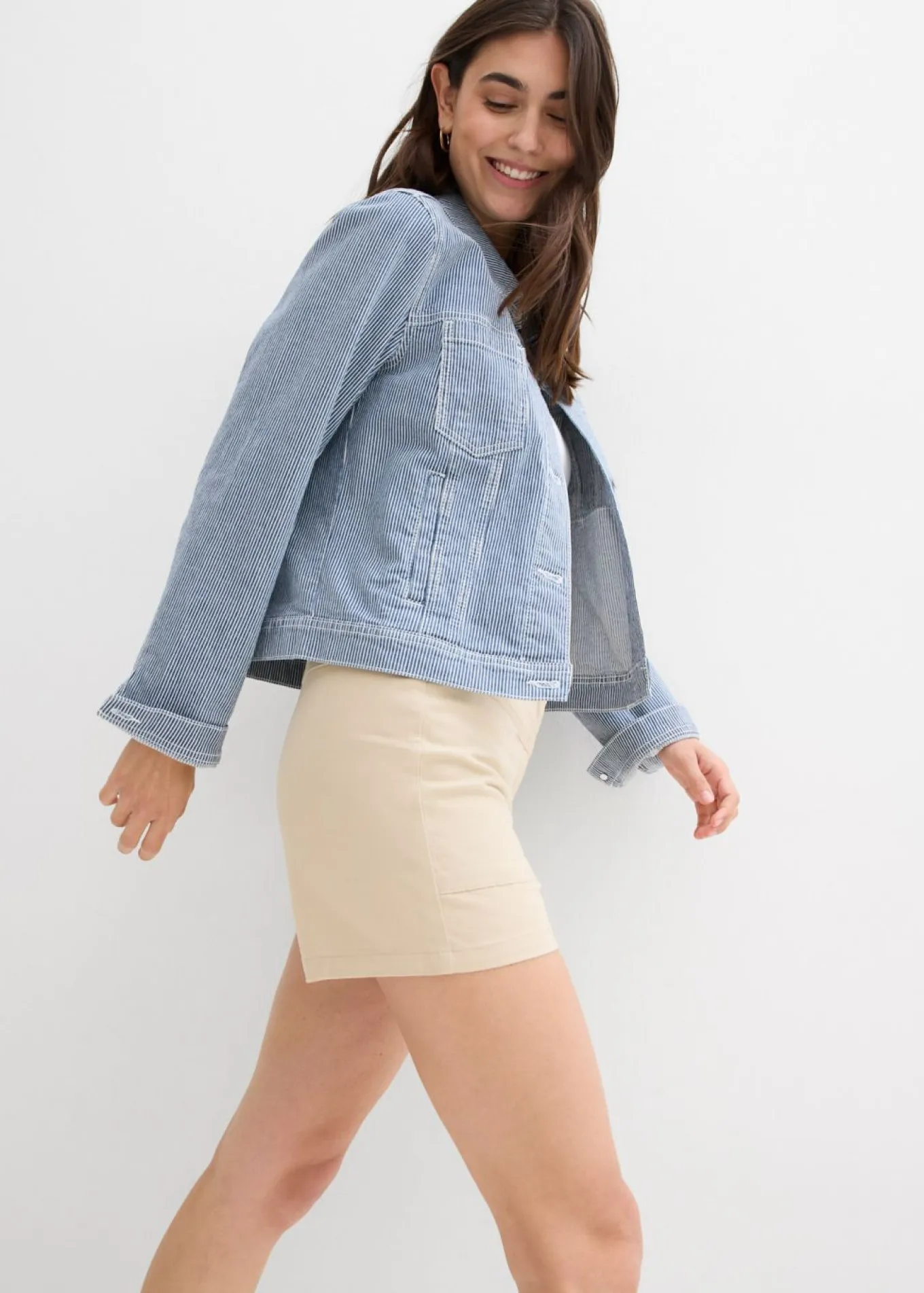 Pantalón corto de sarga