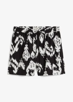 Pantalón corto de viscosa con cinturilla cómoda